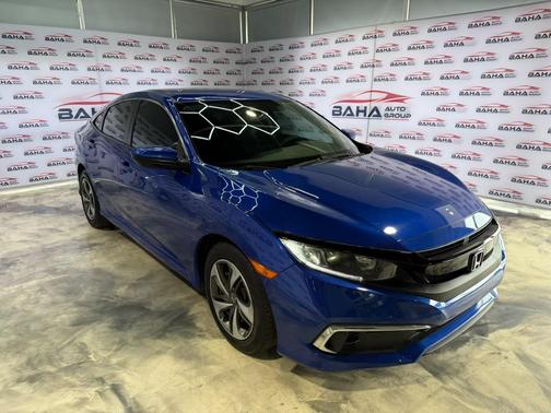 Aegean Blue Metallic 2019 Honda Civic LX
