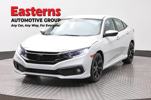 Platinum White Pearl 2021 Honda Civic Sport