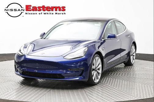 Deep Blue Metallic 2018 Tesla Model 3 Long Range