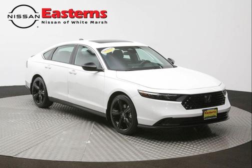 Platinum White Pearl 2024 Honda Accord Hybrid Sport