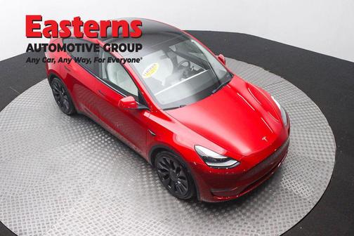 Red Multi-Coat 2022 Tesla Model Y Performance Dual Motor All-Wheel Drive