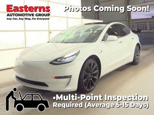 Pearl White Multi-Coat 2018 Tesla Model 3 Long Range