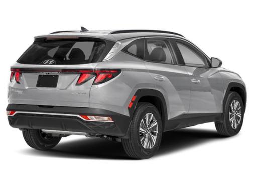 Shimmering Silver 2024 Hyundai TUCSON Hybrid Blue