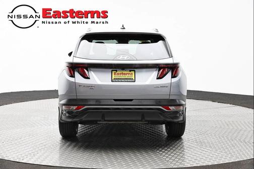 Shimmering Silver 2024 Hyundai TUCSON Hybrid Blue