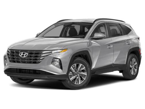 Shimmering Silver 2024 Hyundai TUCSON Hybrid Blue