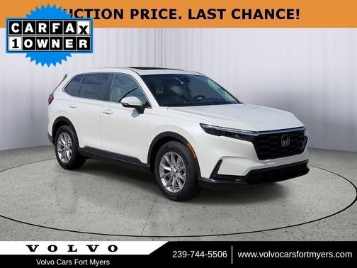 Platinum White Pearl 2025 Honda CR-V EX-L 2WD