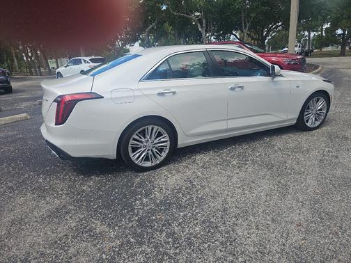 Crystal White Tricoat 2024 Cadillac CT4 Premium Luxury