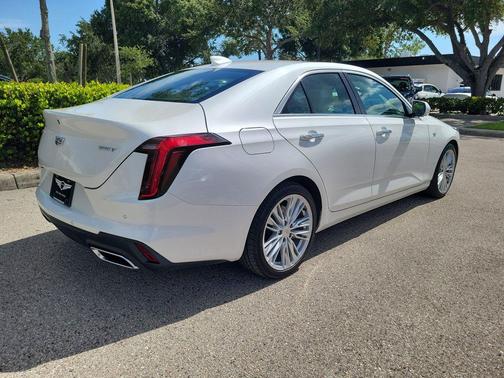 Crystal White Tricoat 2024 Cadillac CT4 Premium Luxury