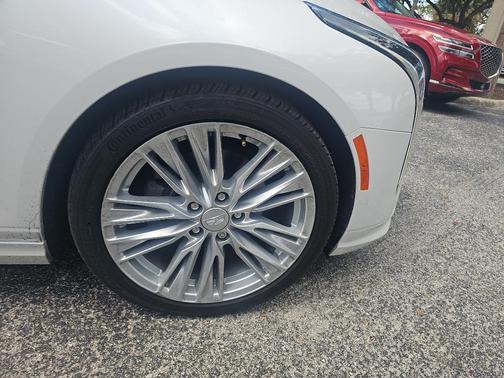 Crystal White Tricoat 2024 Cadillac CT4 Premium Luxury