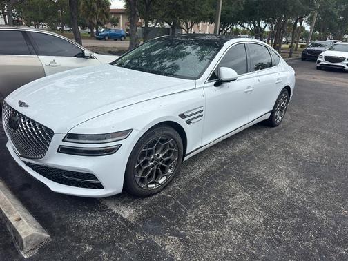 Alta White 2024 Genesis G80 2.5T AWD