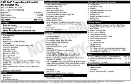 2022 GMC Canyon Denali