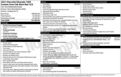 2021 Chevrolet Silverado 1500 Custom