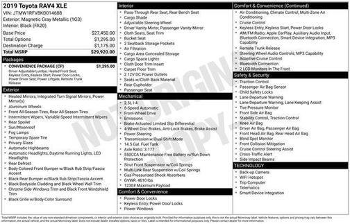 2019 Toyota RAV4 XLE