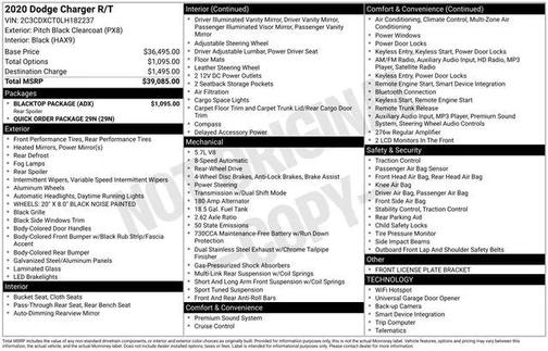 2020 Dodge Charger R/T