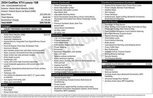 2024 Cadillac XT4 Luxury