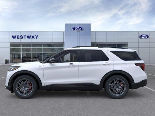 Star White Metallic Tri-Coat 2026 Ford Explorer ST-Line