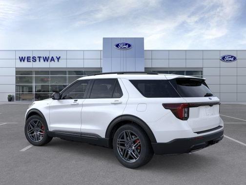 Star White Metallic Tri-Coat 2026 Ford Explorer ST-Line