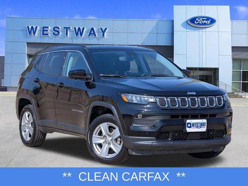 Diamond Black Crystal Pearlcoat 2022 Jeep Compass Latitude