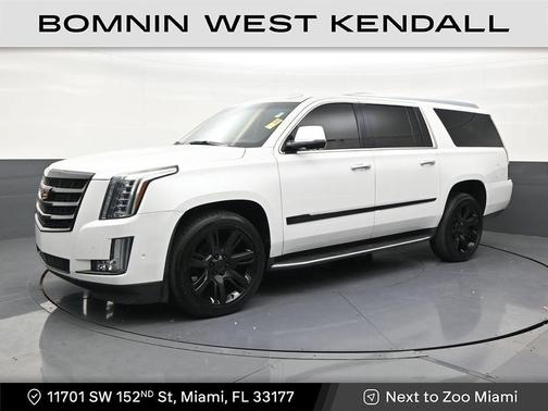 Crystal White Tricoat 2018 Cadillac Escalade ESV Luxury