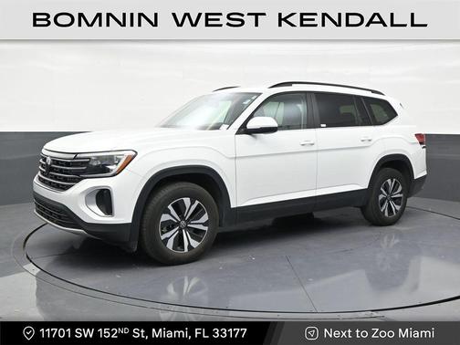 Pure White 2025 Volkswagen Atlas 2.0T SE