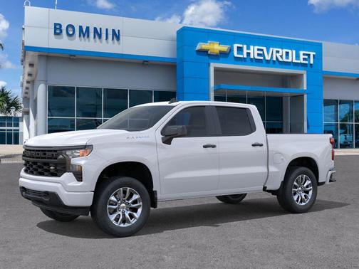 Summit White 2026 Chevrolet Silverado 1500 Custom