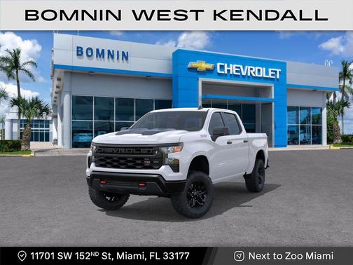 Summit White 2026 Chevrolet Silverado 1500 Custom Trail Boss