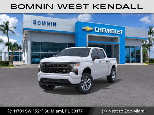 Summit White 2026 Chevrolet Silverado 1500 Custom