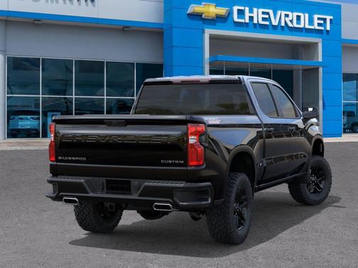 Black 2026 Chevrolet Silverado 1500 Custom Trail Boss