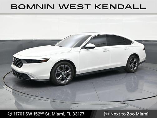 Platinum White Pearl 2025 Honda Accord Hybrid EX-L