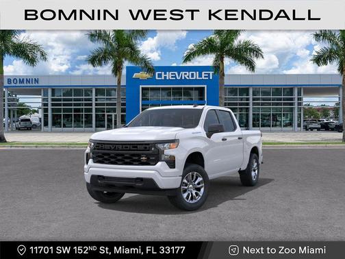 Summit White 2026 Chevrolet Silverado 1500 Custom