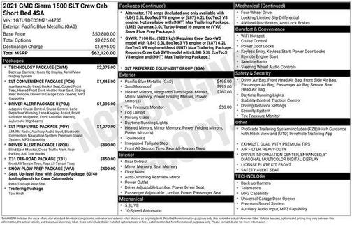 2021 GMC Sierra 1500 SLT