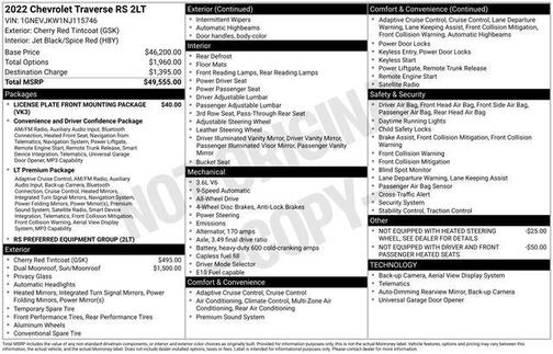 2022 Chevrolet Traverse RS