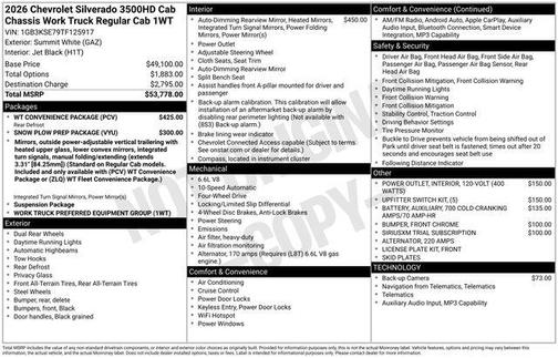 2026 Chevrolet Silverado 3500 WT