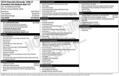 2018 Chevrolet Silverado 1500 1LT