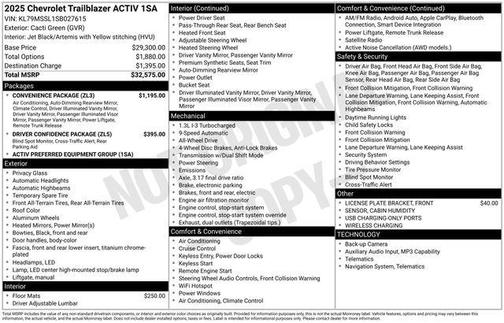 2025 Chevrolet Trailblazer ACTIV
