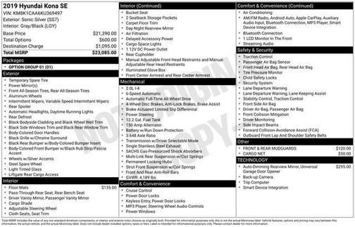 2019 Hyundai KONA SE