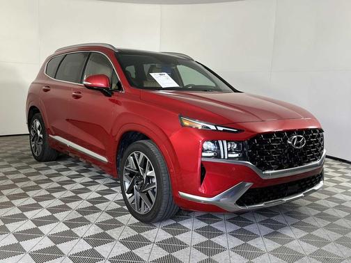 Calypso Red 2022 Hyundai SANTA FE Calligraphy