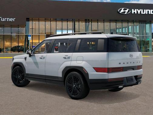 Serenity White 2026 Hyundai SANTA FE HEV Calligraphy