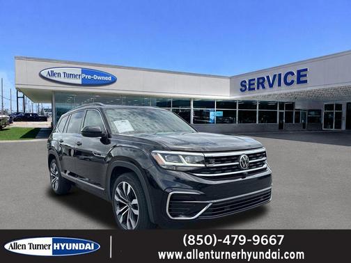 Deep Black Pearl 2022 Volkswagen Atlas 3.6L SEL Premium