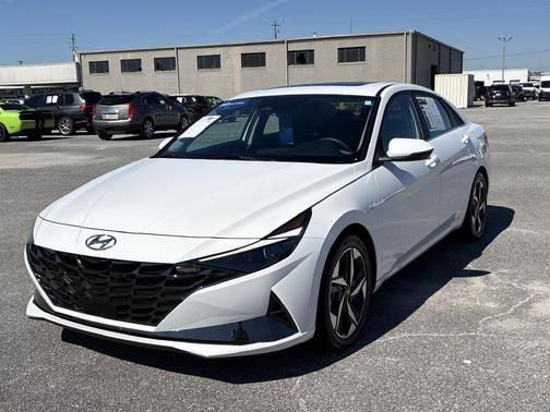 Lunar White 2023 Hyundai ELANTRA HEV Limited