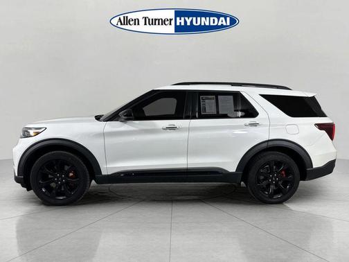 Star White Metallic Tri-Coat 2021 Ford Explorer ST