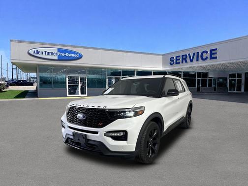 Star White Metallic Tri-Coat 2021 Ford Explorer ST