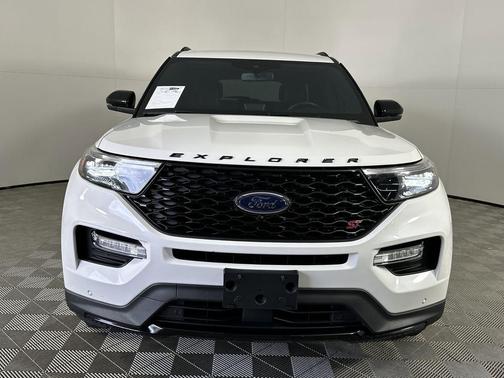 Star White Metallic Tri-Coat 2021 Ford Explorer ST