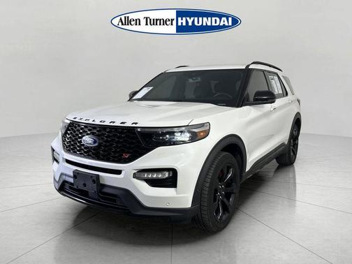 Star White Metallic Tri-Coat 2021 Ford Explorer ST