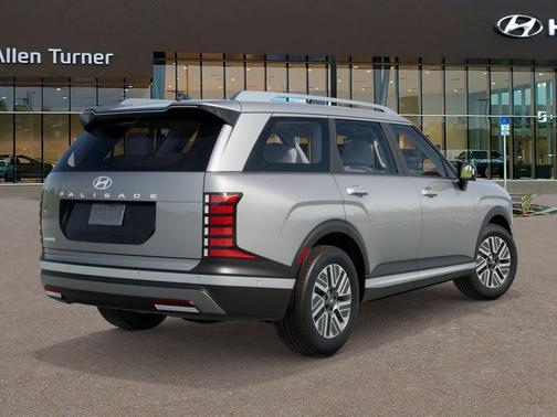 Typhoon Silver Metallic 2026 Hyundai Palisade Hybrid Blue SEL Premium 8P