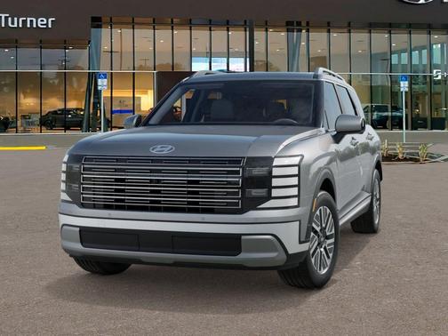 Typhoon Silver Metallic 2026 Hyundai Palisade Hybrid Blue SEL Premium 8P