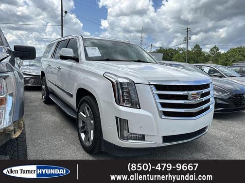 Crystal White Tricoat 2020 Cadillac Escalade ESV Luxury