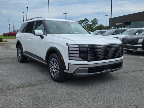Creamy White Pearl 2026 Hyundai Palisade Hybrid Blue SEL 7P