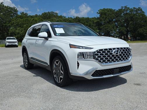 Serenity White Pearl 2023 Hyundai SANTA FE HEV SEL Premium