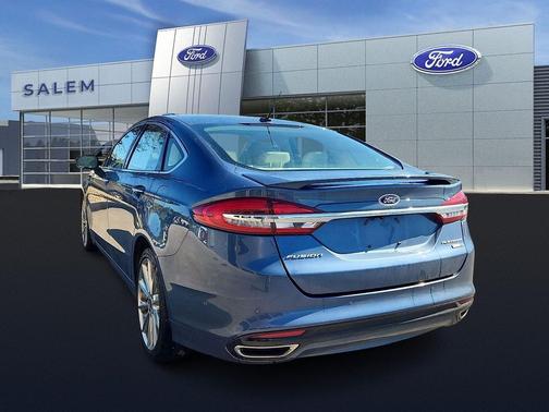 Blue Metallic 2018 Ford Fusion Platinum